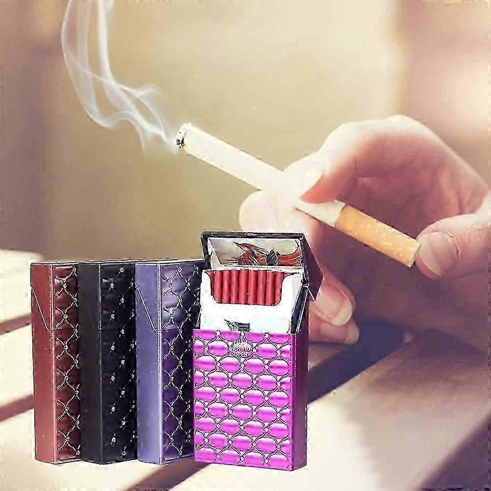 Plastic Cigarette Case - Moisture & Crushproof, Translucent, One-Handed Operatio