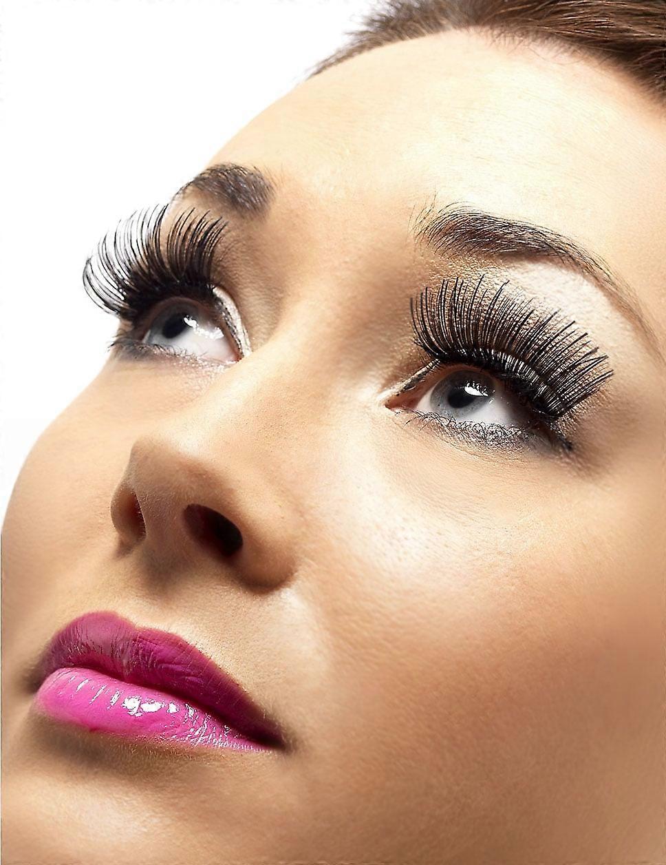 Short black false eyelashes for adults