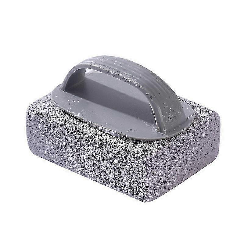 Pumice stone block with handle for pool maintenance