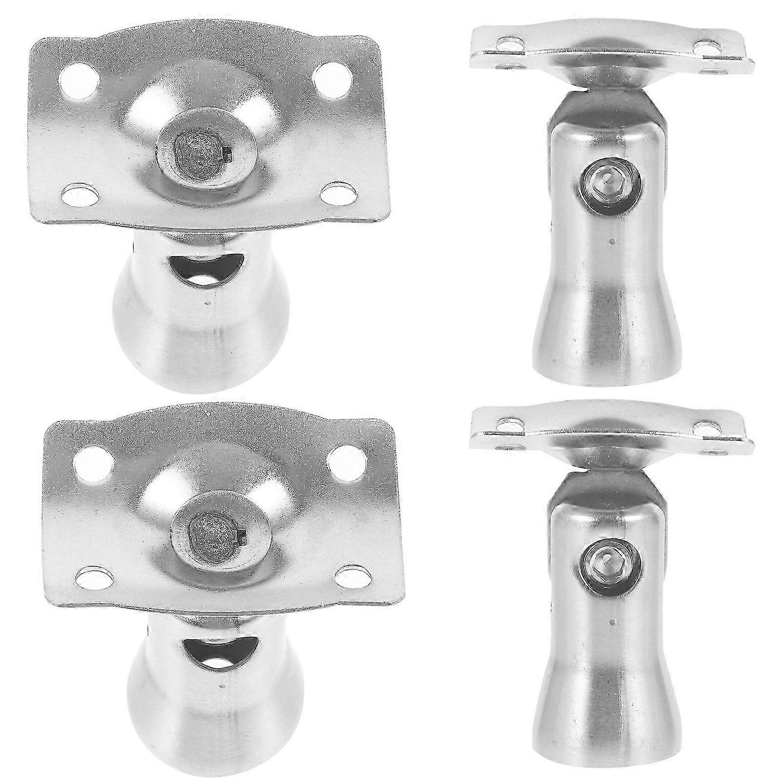 4pcs Handrail Bracket Stair Handrail Column Support Hand Rail Bracket compatible with Deck Rail