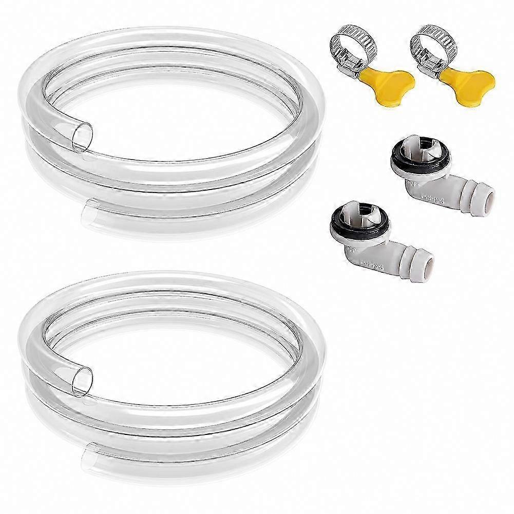Air Conditioner Drain Hose 2-Pack 3 Ft Portable Leakproof Universal AC Replacement Kit
