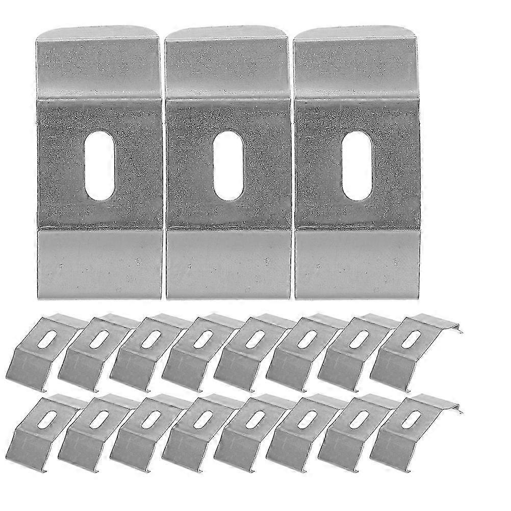 50Pcs Vertical Blind Top Bracket compatible with Blinds Fixing Silver Iron