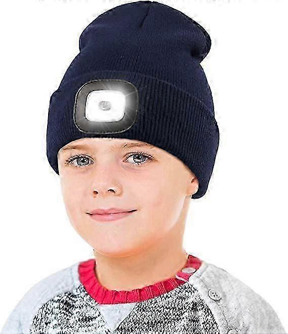 Winter LED Beanie Hat - blue