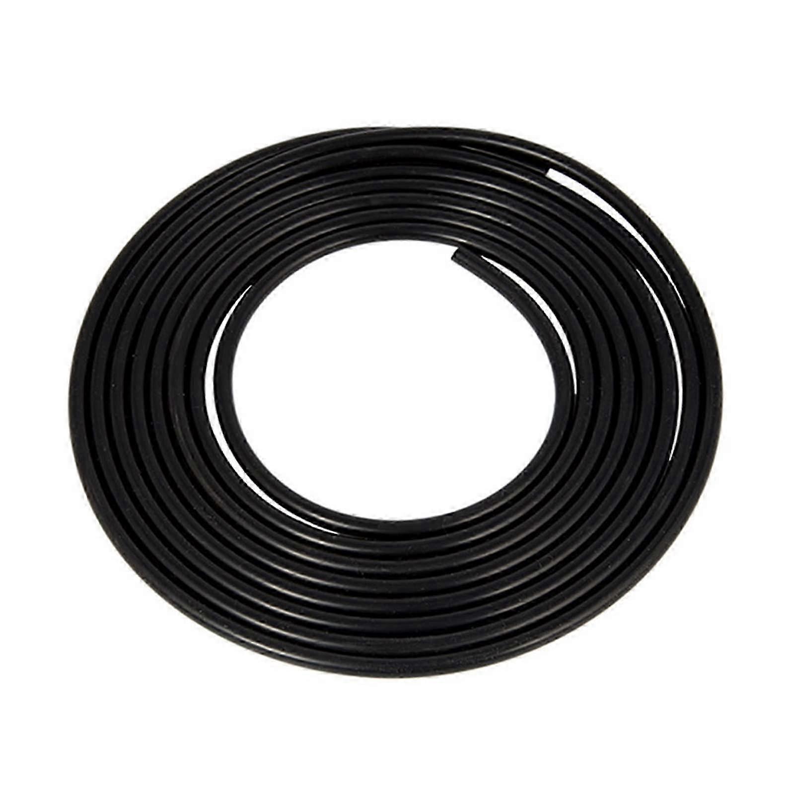 Elastic Black Silicone Hose 4mm