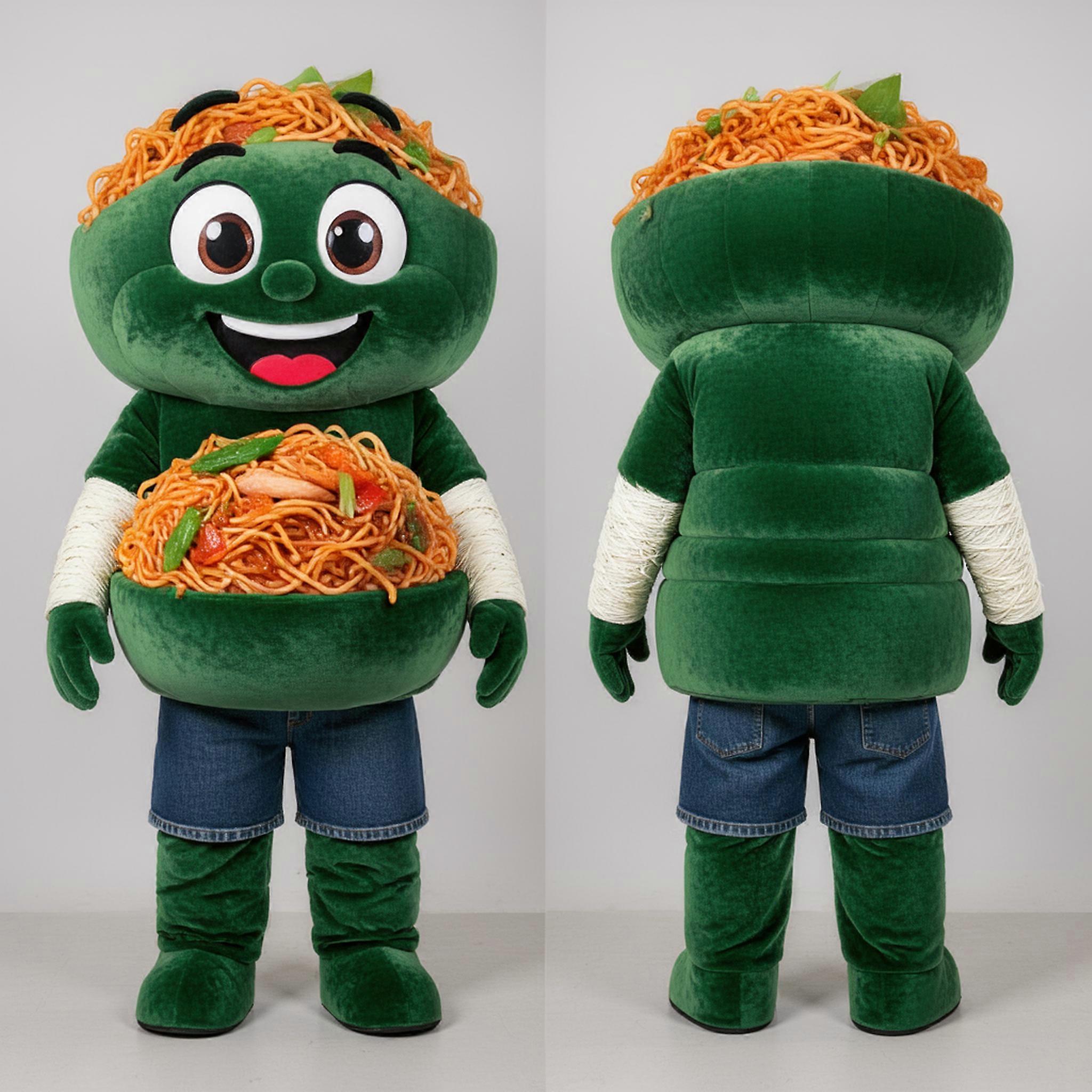 MASTICOT Forest Green Soft Padded Pad Thai Mascot