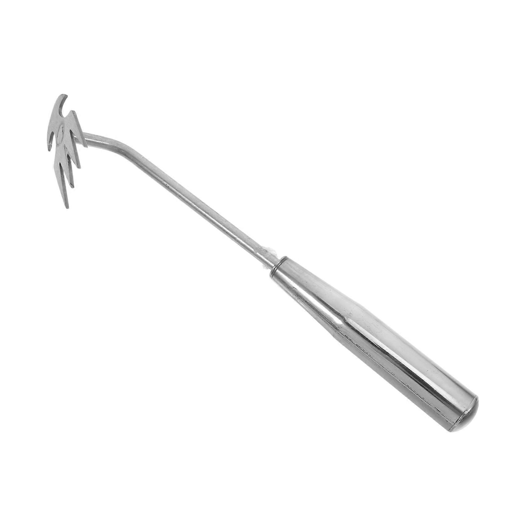 Garden Weeding Tool Stainless Steel Handheld Weed Puller with Sharp Teeth for Easy Root Extraction
