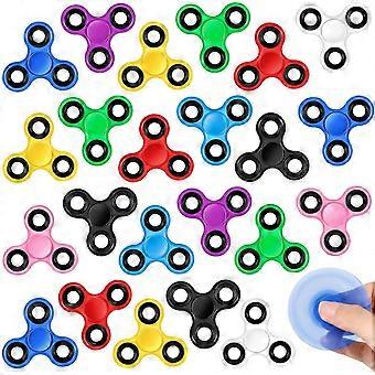 24 Pack Fidget Spinners Bulk, Bright Colors Stress Relief Toys for Kids and Adults, Quiet Metal Bearings, ADHD Focus Desk Toy for Classroom Prizes