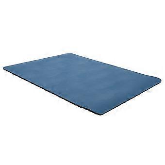 Dog Bowl Mats for Food and Water 3Pcs Absorbent Dark Blue Feeding Mats