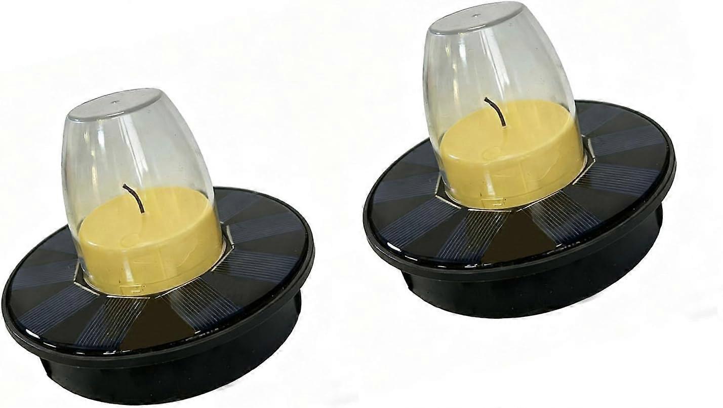 Warm flickering floating candle, automatic dusk lighting, wireless pon