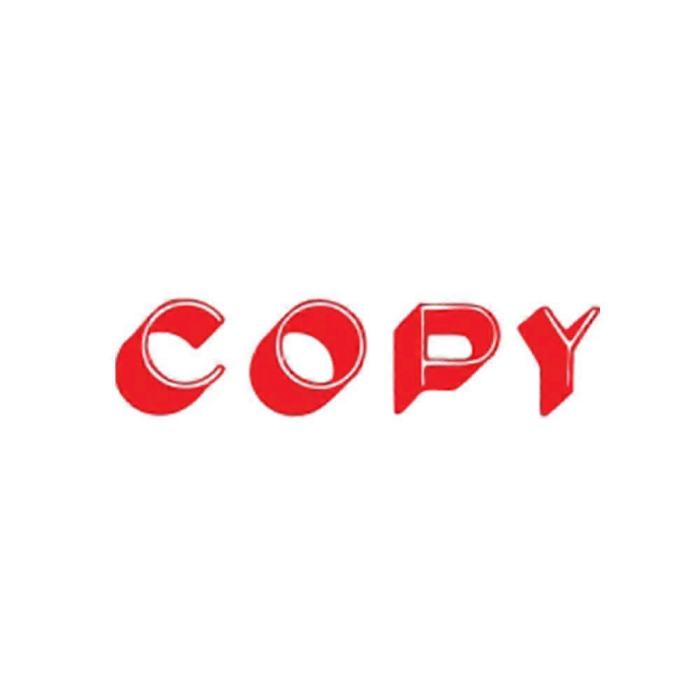 COPY RED X Stamper Self Inking Message Stamp Ergonomic Handle Durable Material