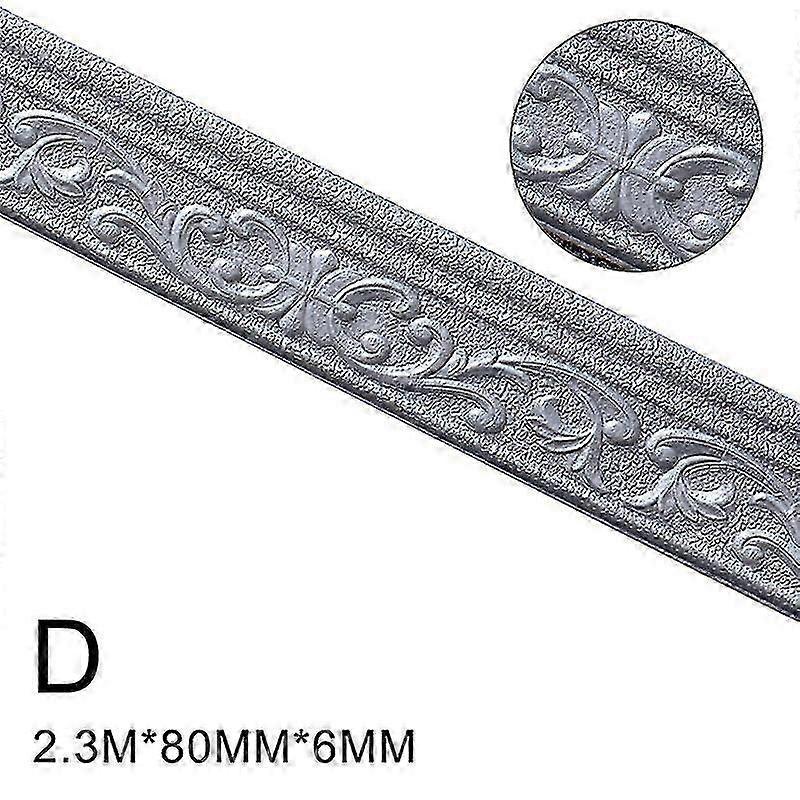 3D Pattern Waterproof Wall Skirting Trim