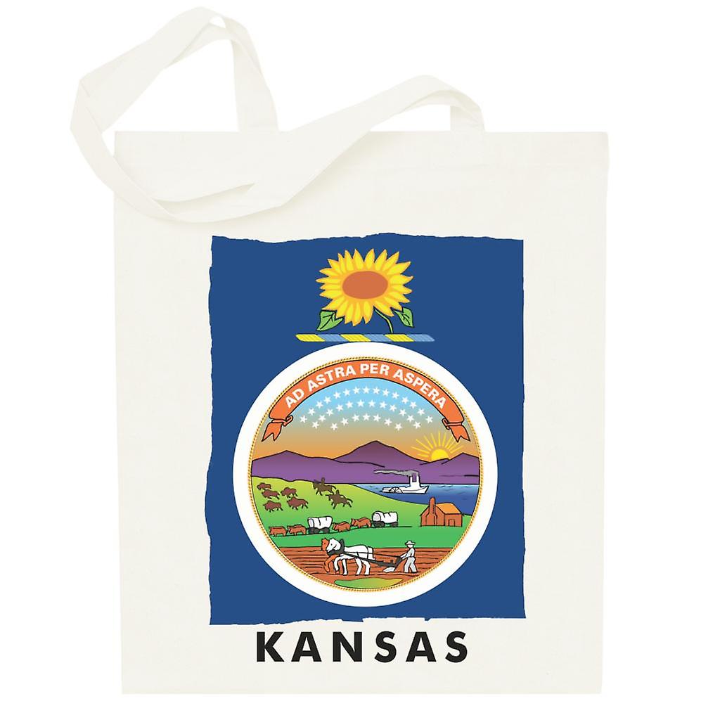Kansas State Flag Totebag