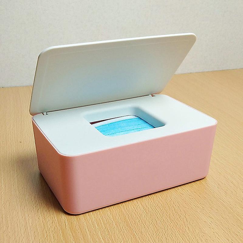 Dustproof Tissue Storage Box Case Wet Wipes Dispenser Holder with Lid for Home