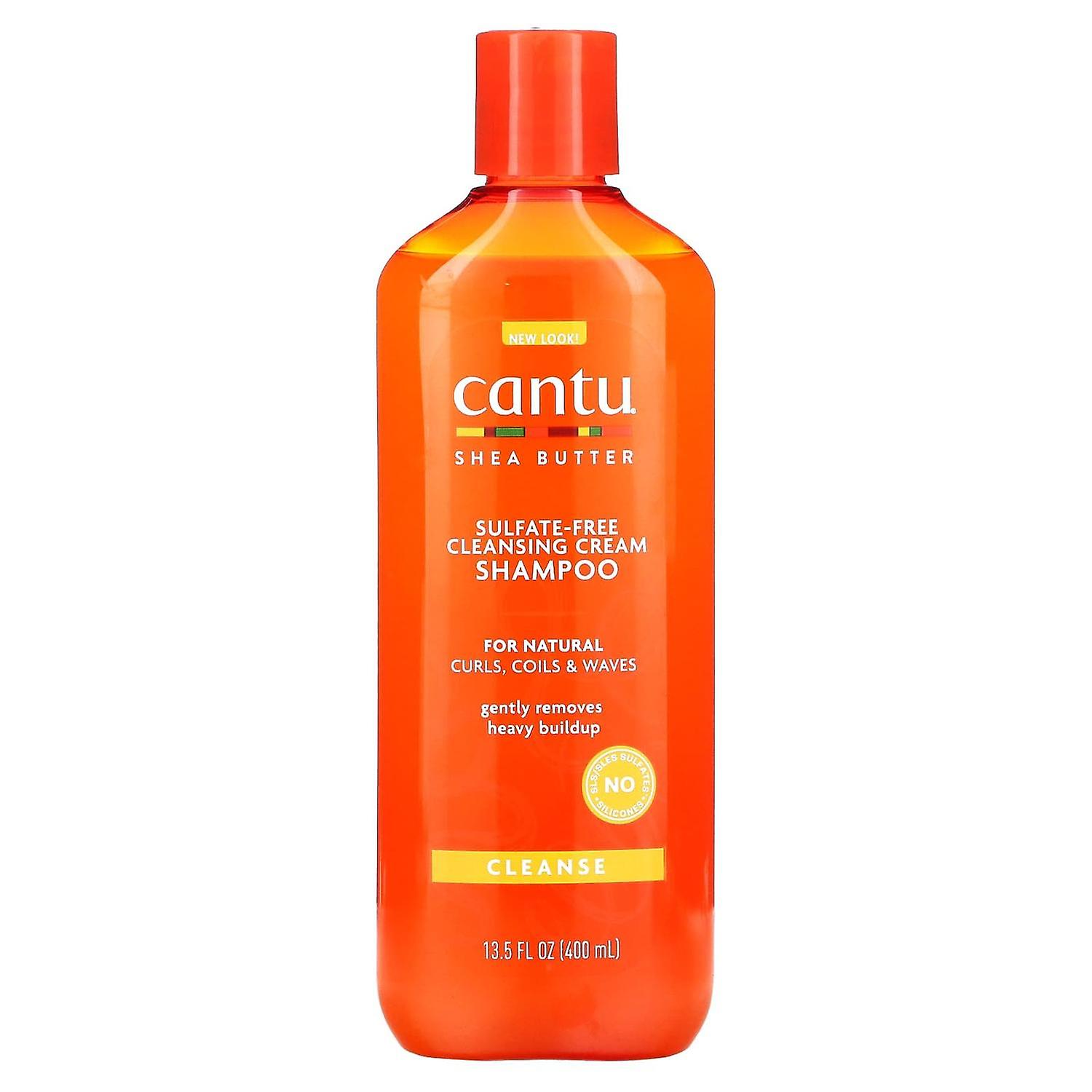 Cantu, Shea Butter, Cleansing Cream Shampoo, For Natural Curls, Coils & Waves, 13.5 fl oz (400 ml)