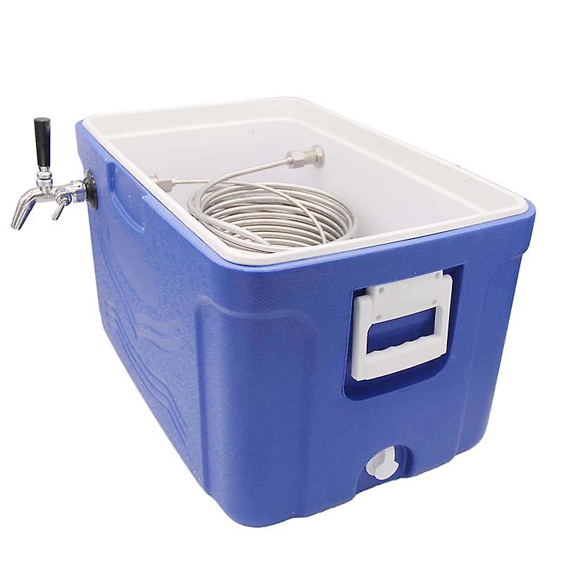 Jockey Box Conversion Kit 120' Coil Single Chrome Forward Sealing Beer Faucet Build Your Own Jockey Box Homebrew Draft Beer Box