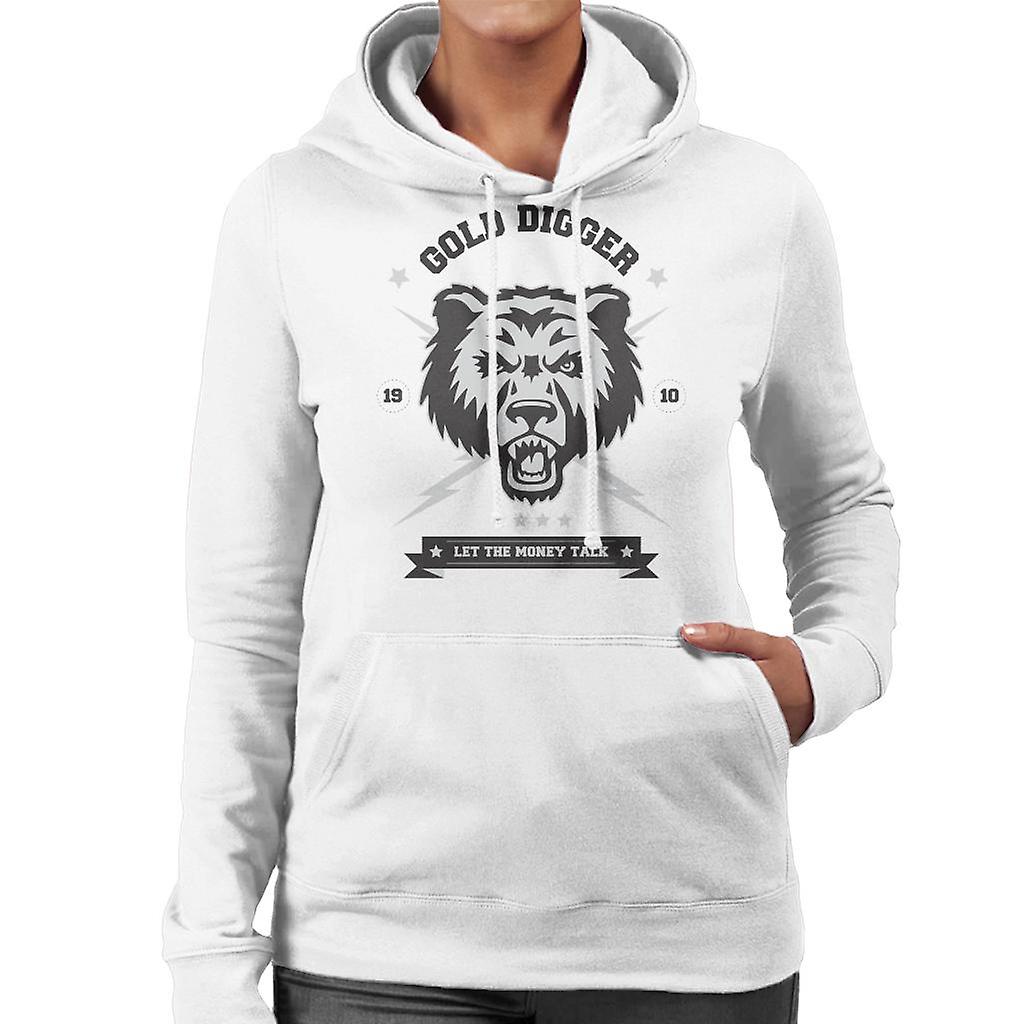 Gold Digger la penger snakk Bear kvinnenes Hettegenser