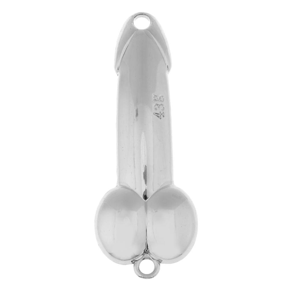 Angelpailletten Köder Löffel Köder Metallköder Spinner Köder Crankbait Silber 43g