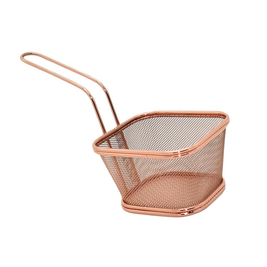Stainless Wide Mesh Strainer Kitchen Colander Sieve Sifter Round Corner S
