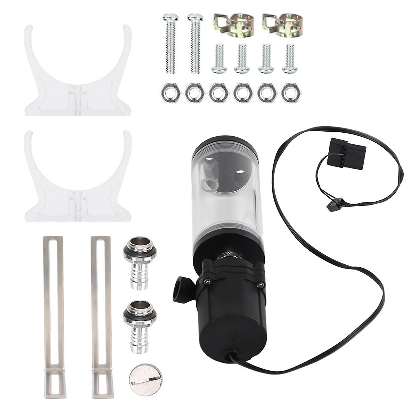 CPU Cooling Cylinder Pump System Leakproof Insulating Water Cooling Tank for Computer PC