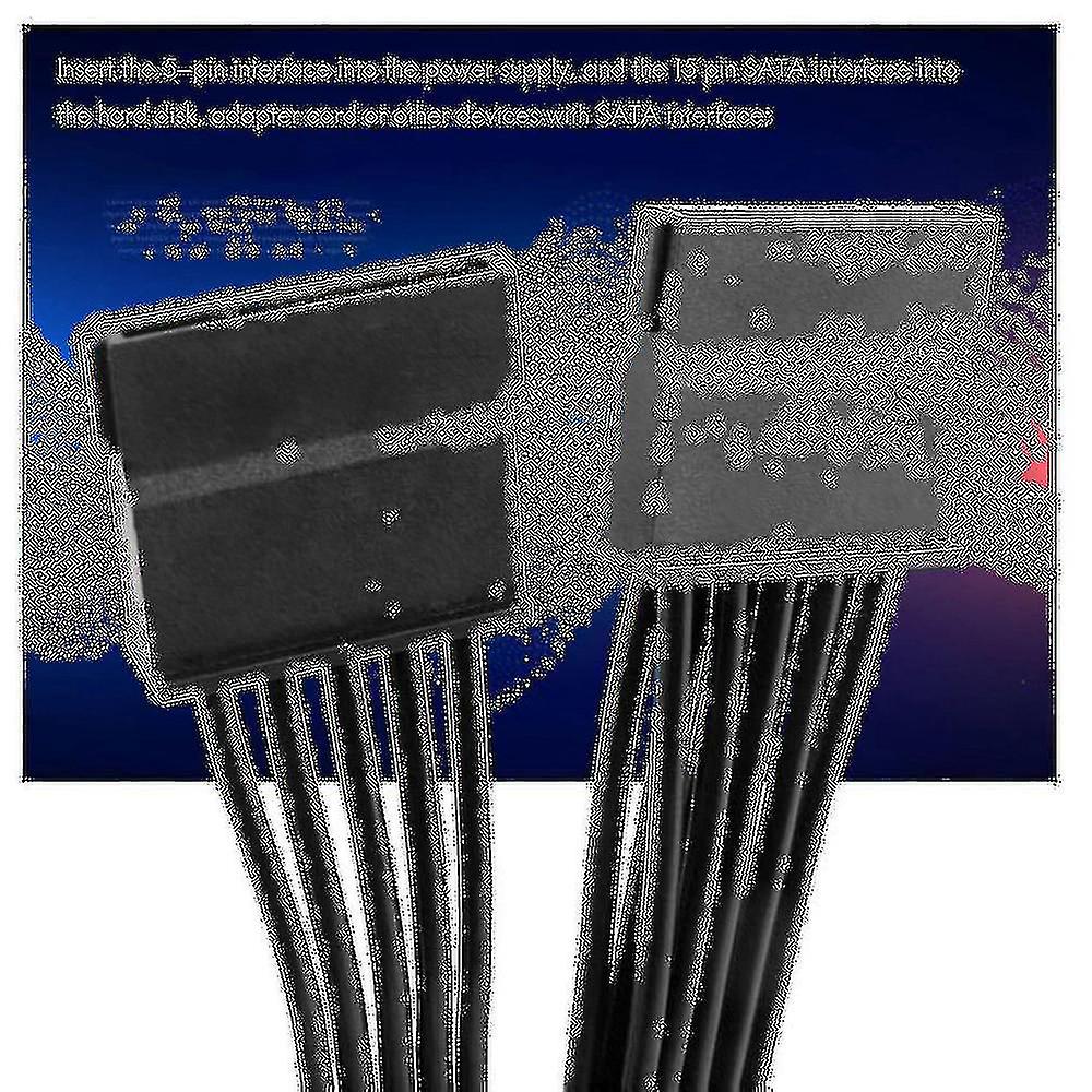 Fransande SATA-voedingskabel – 5-pins Naar 3x SATA, Alleen Voor Cooler Master V/V-serie Modulaire Voedingen
