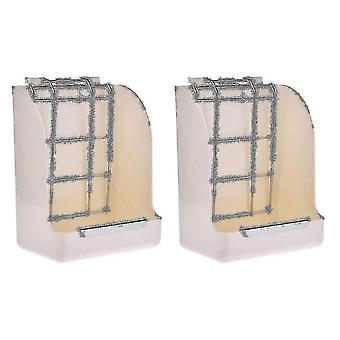 2x Rabbit Grass Frame Feeder Manger Rack For Rabbit Guinea Chinchilla Fixed Flip-up Holder Grass Ba