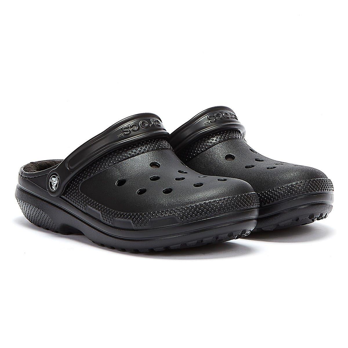 Crocs Classic Lined Womens Black Clogs