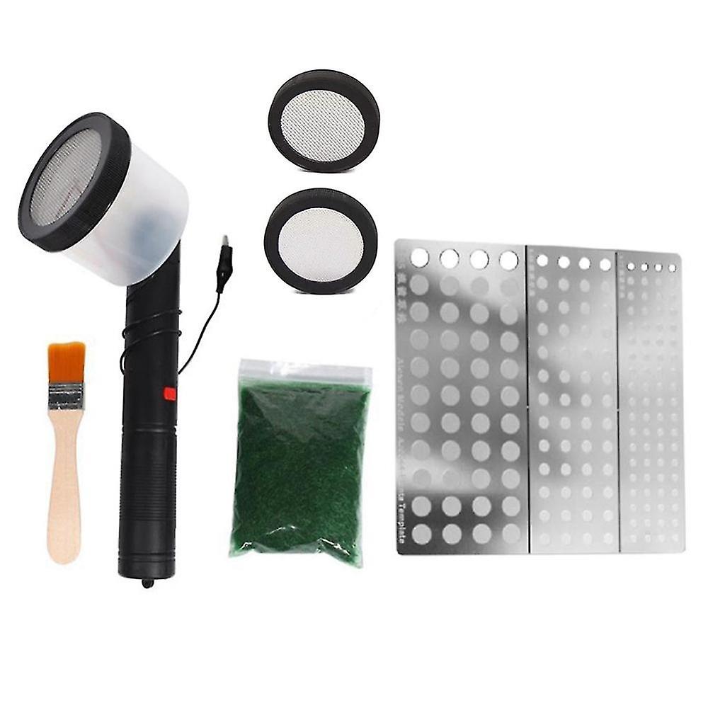 Flocking Kit Static Grass Applicator Abs Flocking Machine With Antislip Handle For Diy Scenic Model