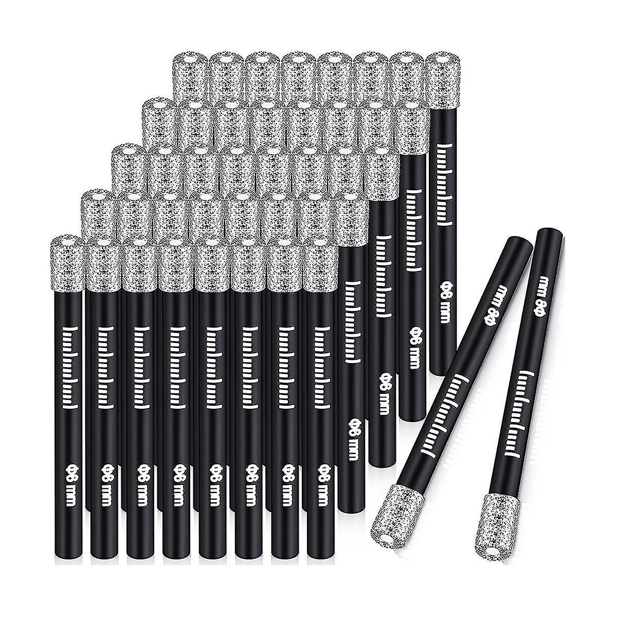 40 Pcs 1/4 Dry Bits Set Kit Core Bits For Ceramic, Materia