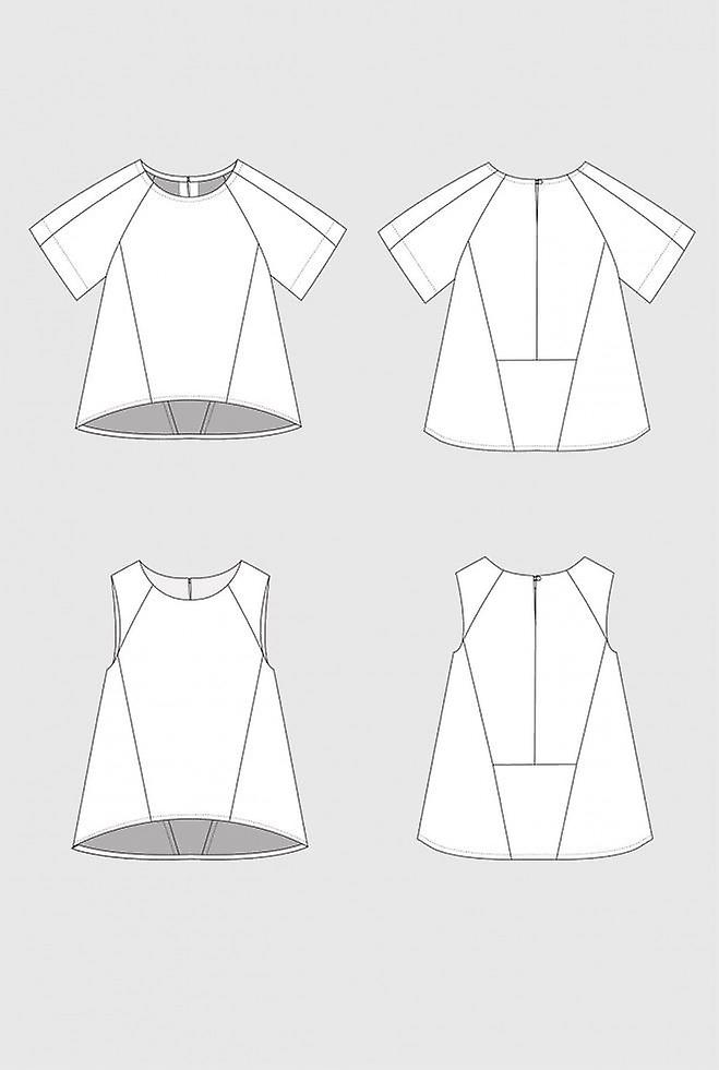 In The Folds Paper Sewing Pattern Collins Top