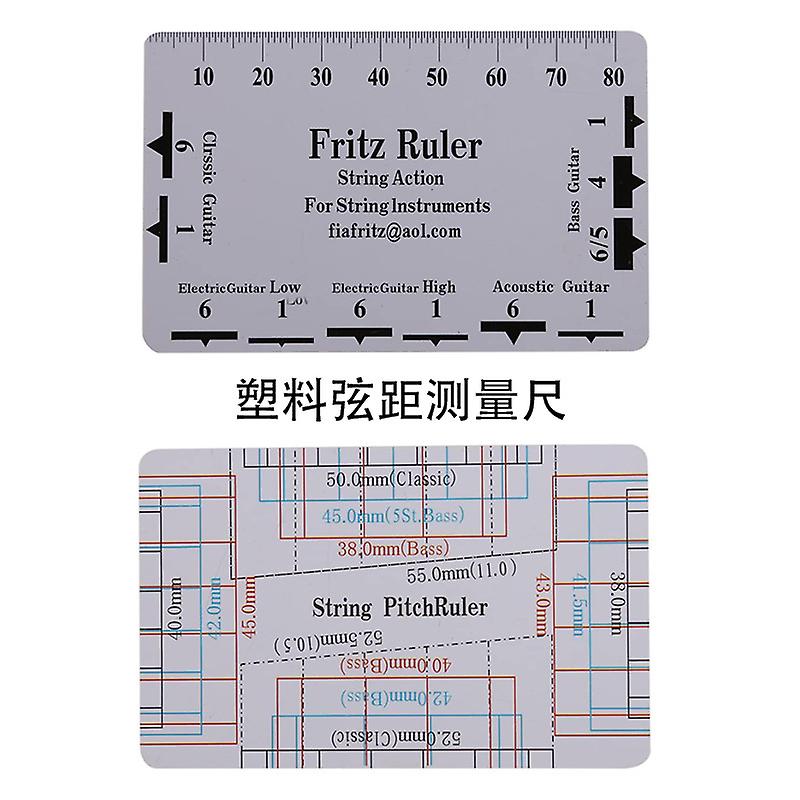 Guitar String Measuring Rules Compact Practical Measure Tool for Home