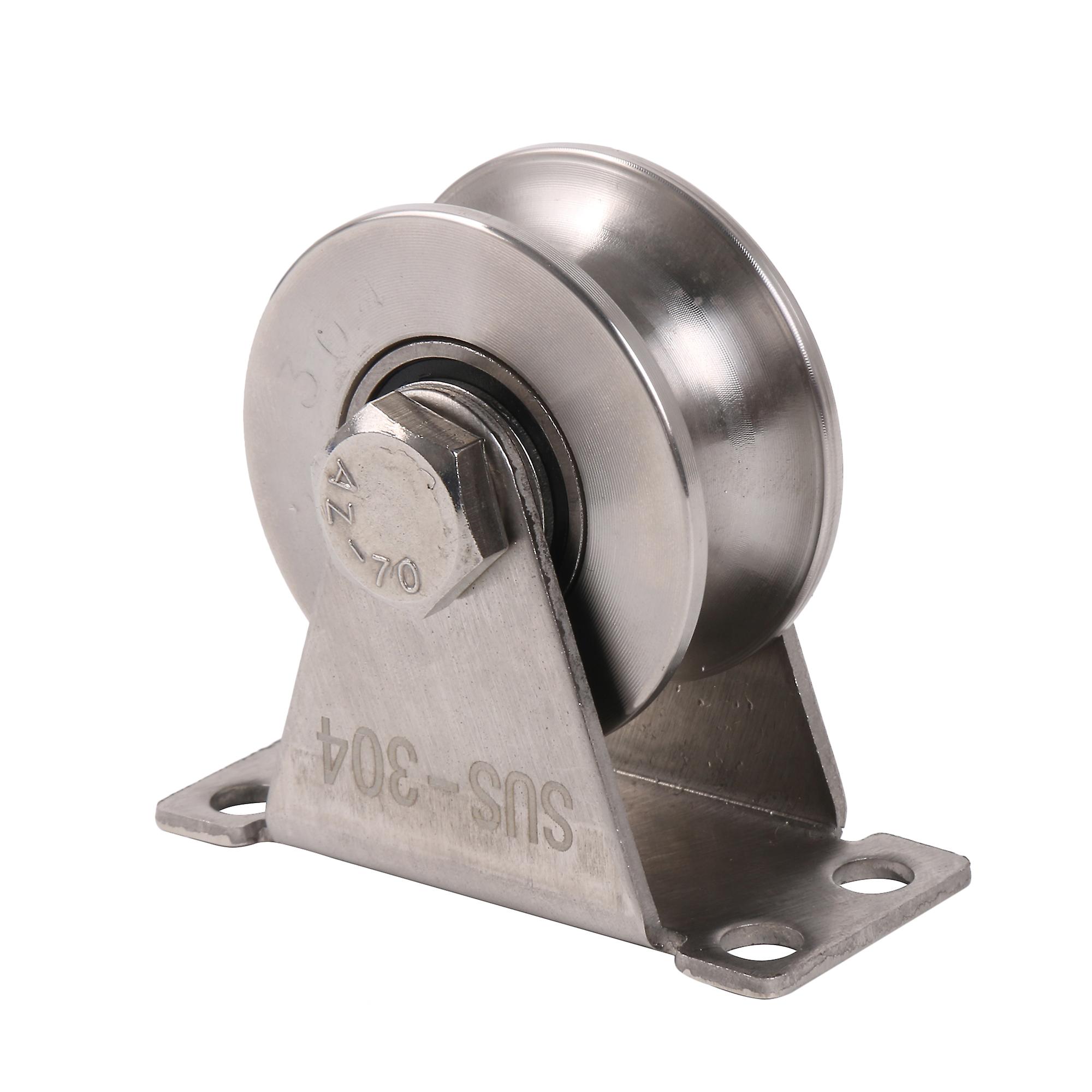 Stainless Steel Sliding Gate Roller for Inverted Tracks 1.89Inch 100 Lbs