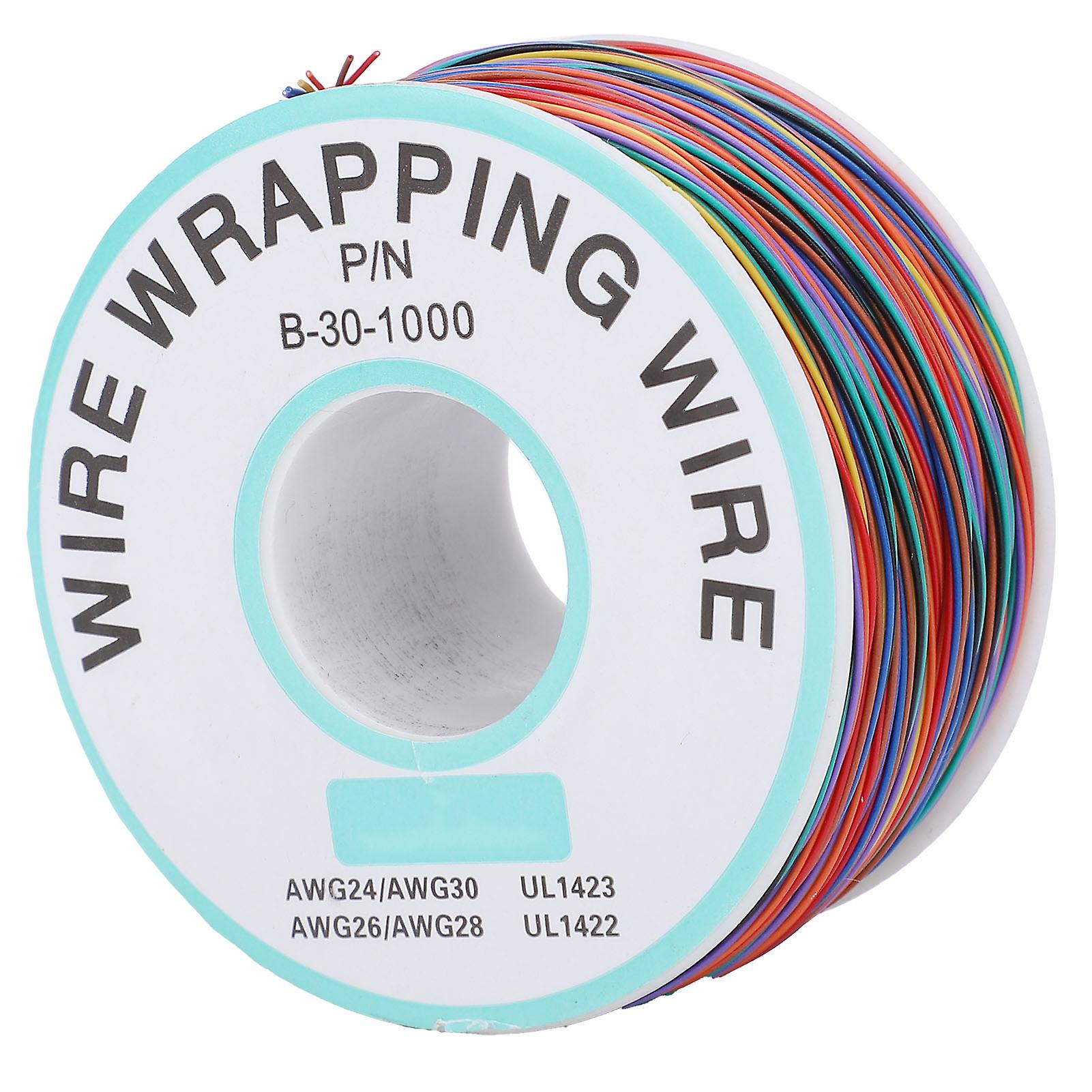 Risegun PCB Wrapping Wire Circuit Board Flying Wire Tin Plated Copper PCB Wrapping Wire Cable for Aviation 30AWG
