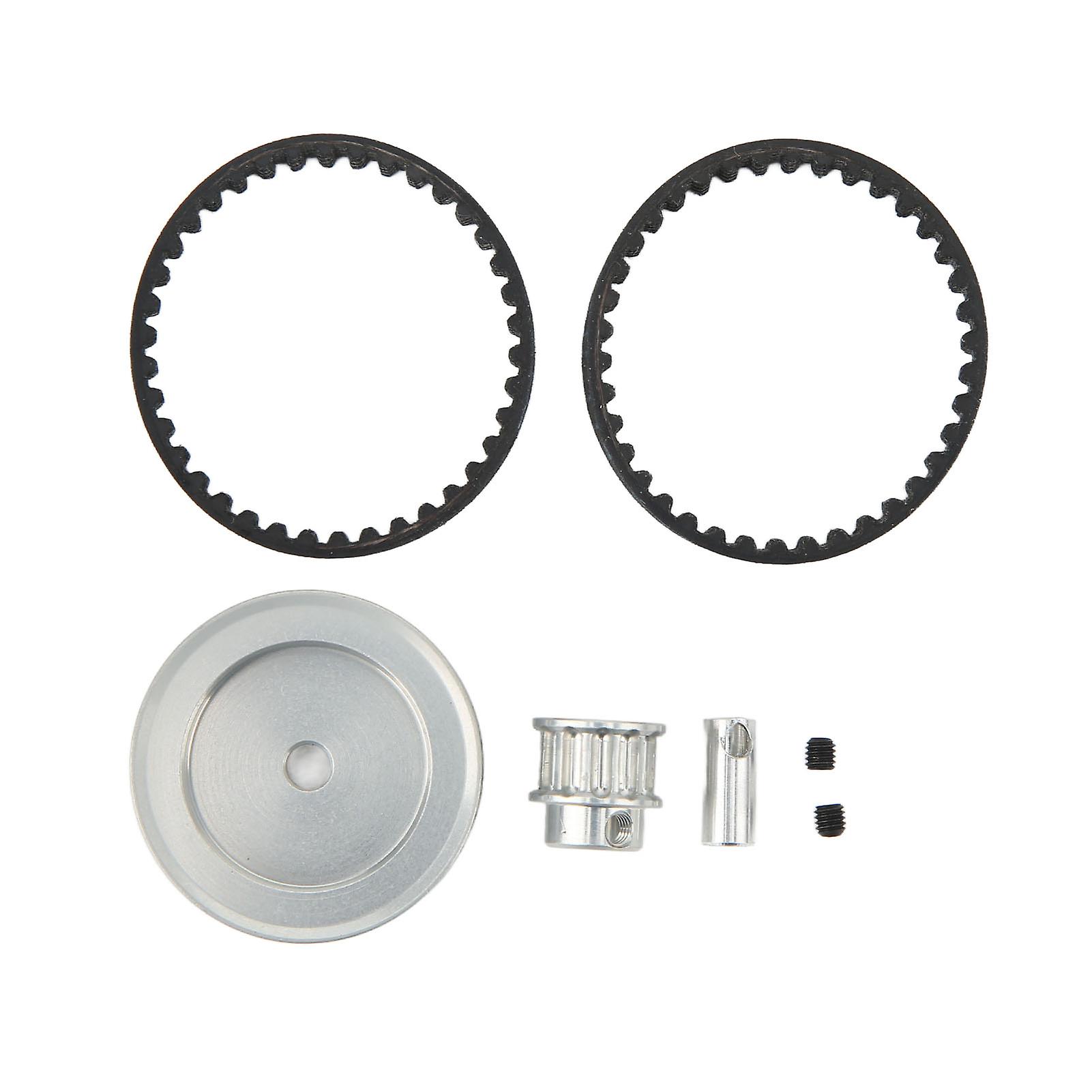 12T 30T Belt Drive Transmission Gears System Replacement for Traxxas 1/10 RC Crawler Car Upgrade DIY Parts Silver