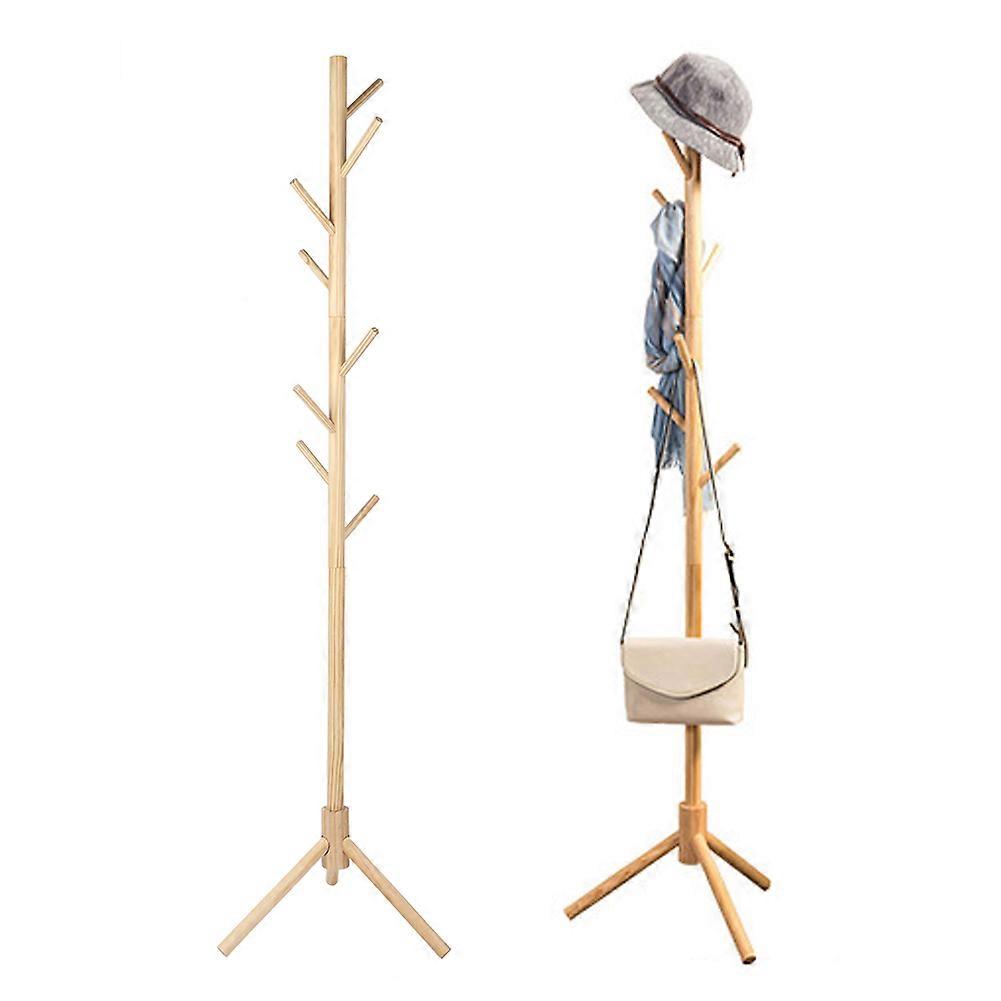 Wooden Tree Shape Coat Rack Floor Standing Shelf 45x45x175cm