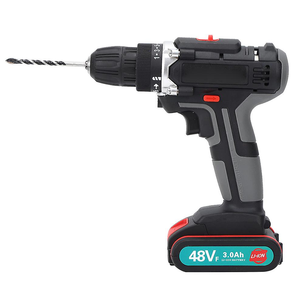 48Vf Hand Electric Drill Lithium Battery Household Screwdriver Power Tool US Plug 100V-240V