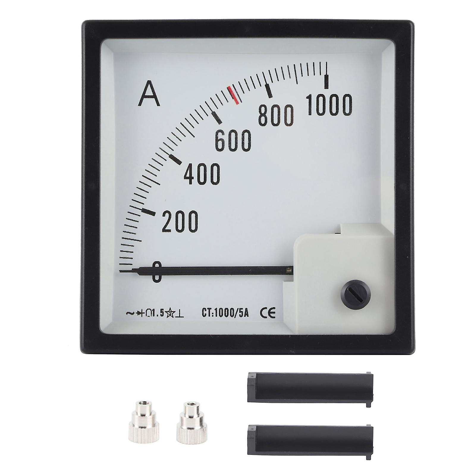Ammeter,Pointer Needle Ammeter 0-1000A AMP Gauge Pointer Ammeter Ultra Responsive
