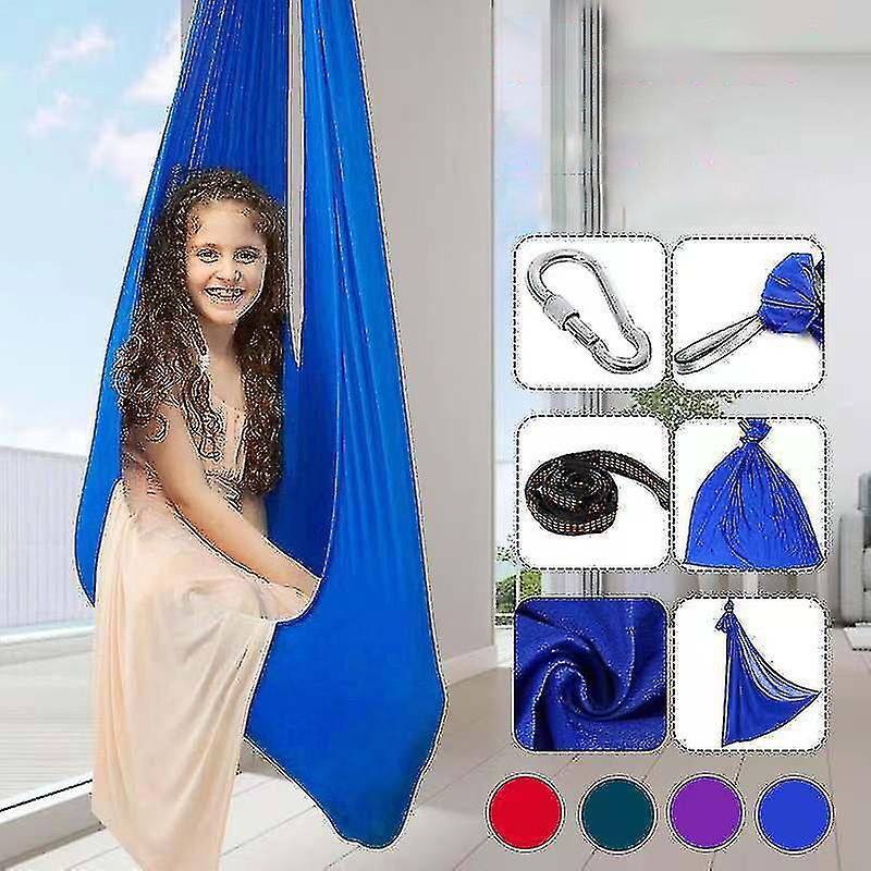 Terapi swing for barn, sensorisk sving justerbar hengekøye for barn