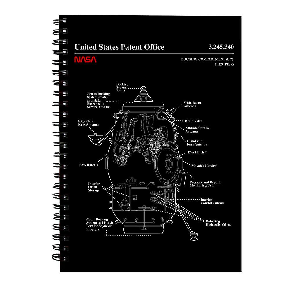 NASA Russian Docking Compartment Blueprint Spiral Notebook