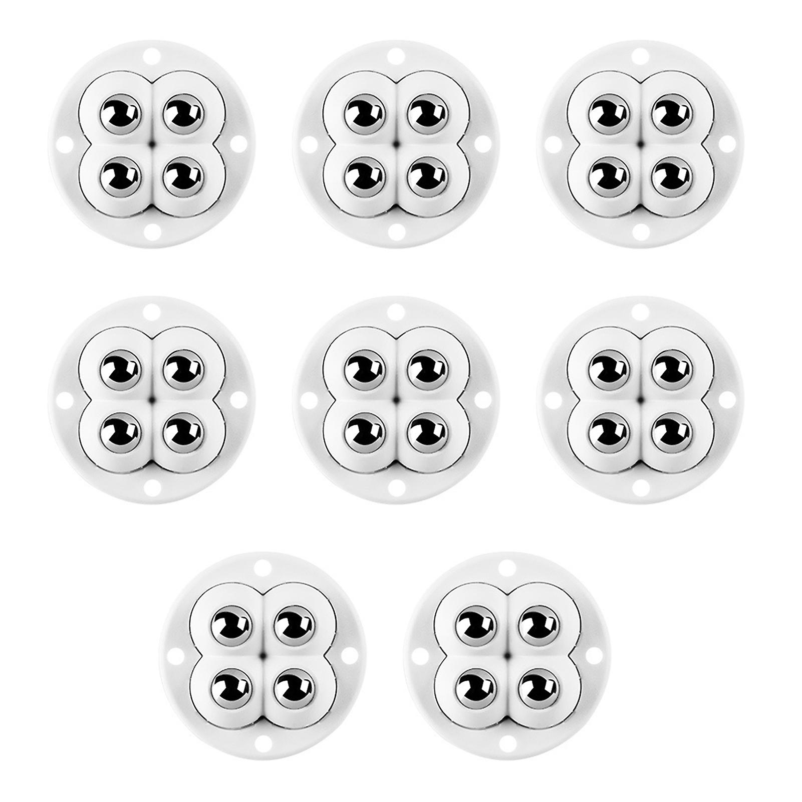4/8 Pcs Self-Adhesive Swivels Caster Strong Load-bearing Rolling Wheel for Refrigerators