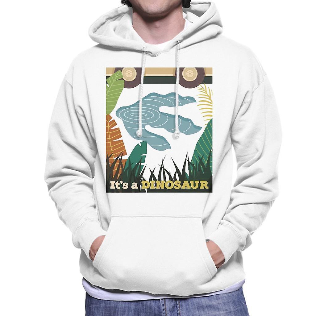Jurassic Park Its A Dinosaur Footprint Men's Hooded Sweatshirt