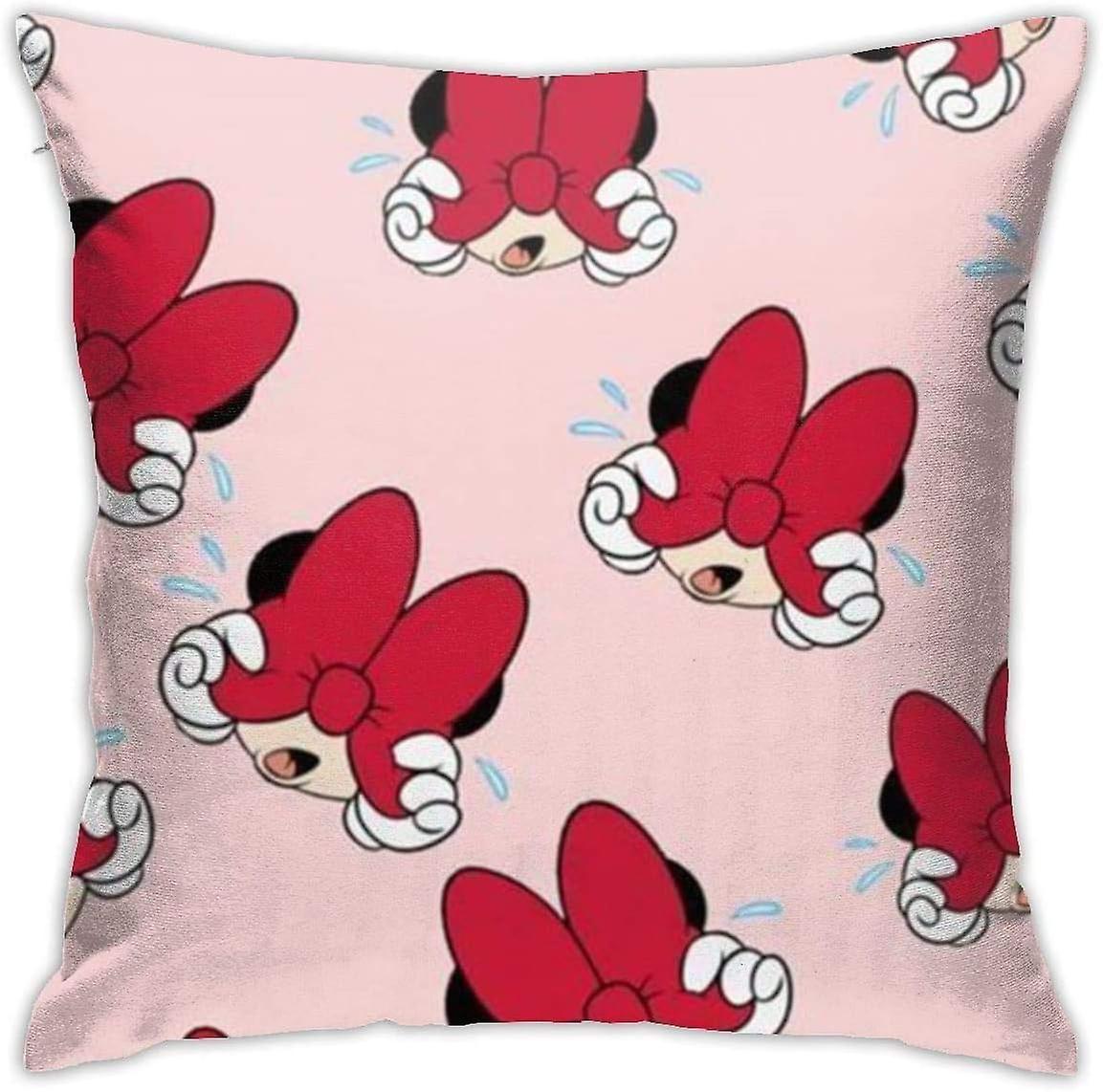 柔らかい装飾的なスロー枕ケース泣きスクエア枕カバー快適なクッションカバーソファベッドチェアカーホームデコレーションのための豪華な枕カバー。(18x18インチ)