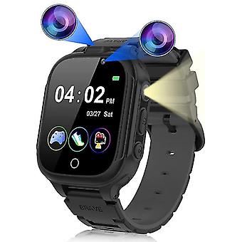 Children's smart watch Sim card pound tracker Sos camera Children's mobile phone voice chat math gam