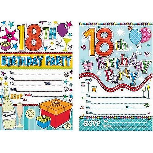 Cameos 18th Invitations (Pack of 10)