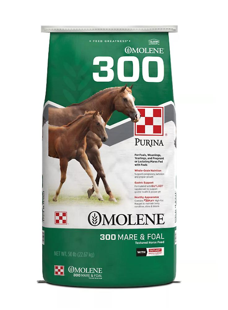 Purina 3006182-506 Omolene #300 Growth Foal and Lactating Mare Horse Feed, 50 lb.