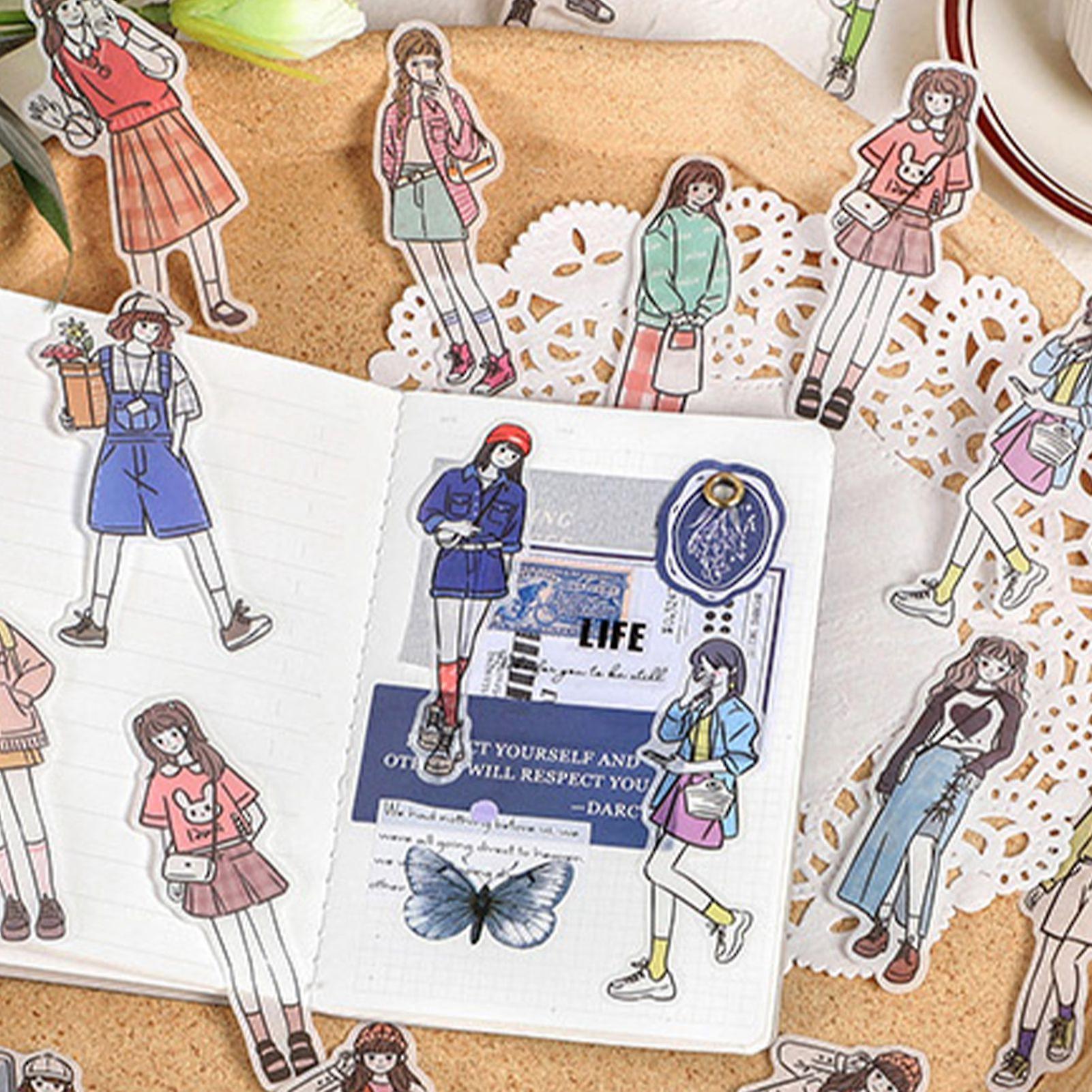 40 Sheets Exquisite Girl Pattern Planner Stickers for Journals