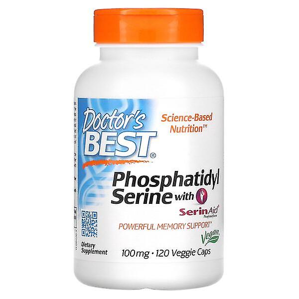 Doctor's Best, Phosphatidyl Serine with SerinAid, 100 mg, 120 Veggie Caps
