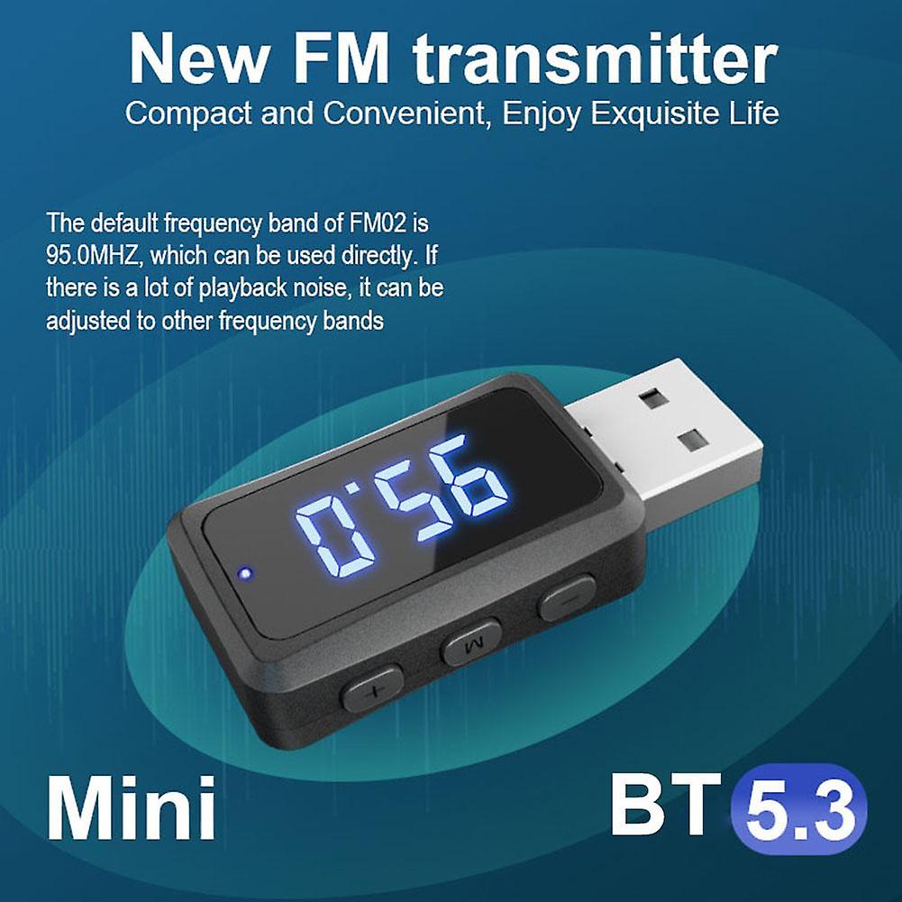 5.3 Car Bluetooth mp3 Receiver Hands Free Calling Audio Adapter Car