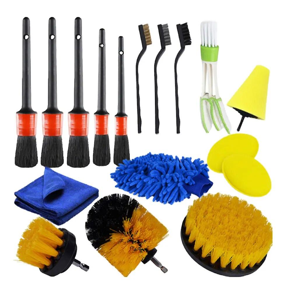 17pcs Cleaning Brush Kit Multifunction Dirt Dust Clean Tools For Bathroom Carpet