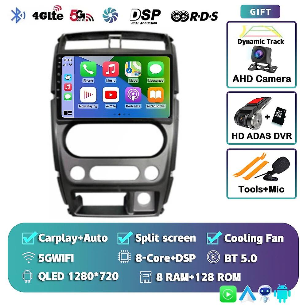 Android 13 Carplay Auto Car Radio For Suzuki Jimny 3 2005-2016 2017 2018 2019 Multimedia Player Gps Stereo Dsp Wifi+4g Head Unit