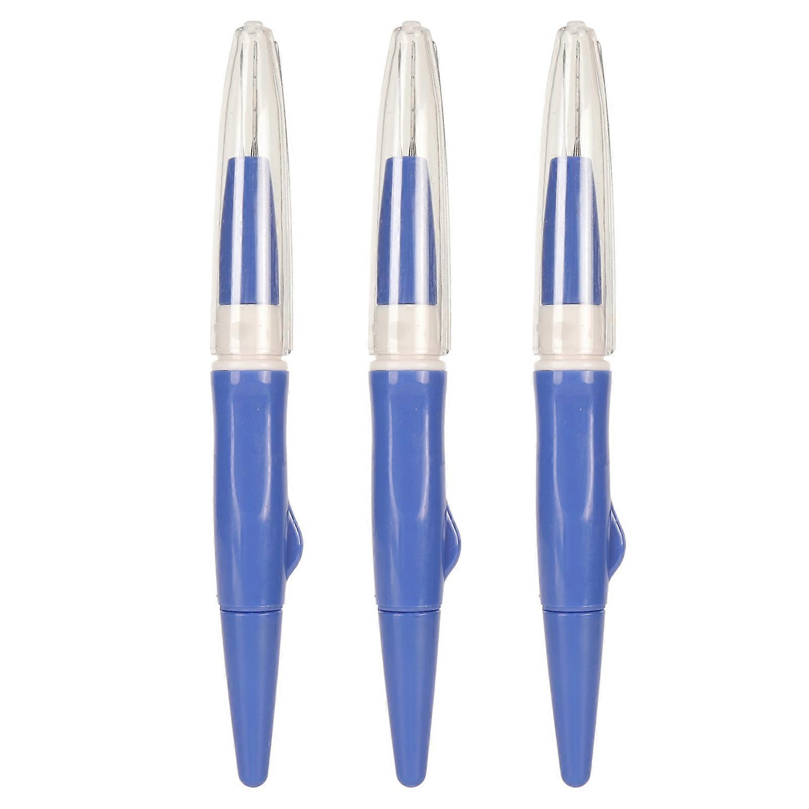 3Pcs Instrumente de măsurare a acului cu 3 ace Mâner ergonomic Pen Style Instrument de măsurare a acului pentru începători Professional